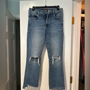 Mother Jeans insider crop step fray | size 27